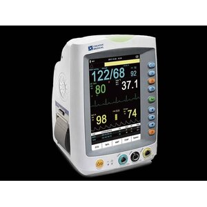 เครื่องวัดความดันโลหิตอัตโนมัติ พร้อมวัดปริมาณออกซิเจนในเลือด (Vital Signs Monitor)