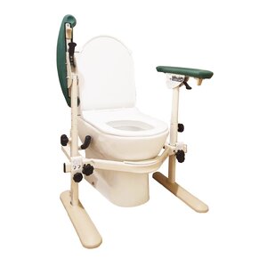 ราวจับช่วยพยุงแบบล็อกกับสุขภัณฑ์