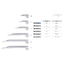 MILLER F.O MEGALIGHT LARYNGOSCOPE BLADE: KaWe, Germany