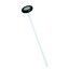 J-12-220 National Hospital Percussion Hammer 34 cm , Rubber Ring Dia 50mm (ค้อนเคาะเข่ากลม ด้ามพลาสติกสีขาว 34cm)