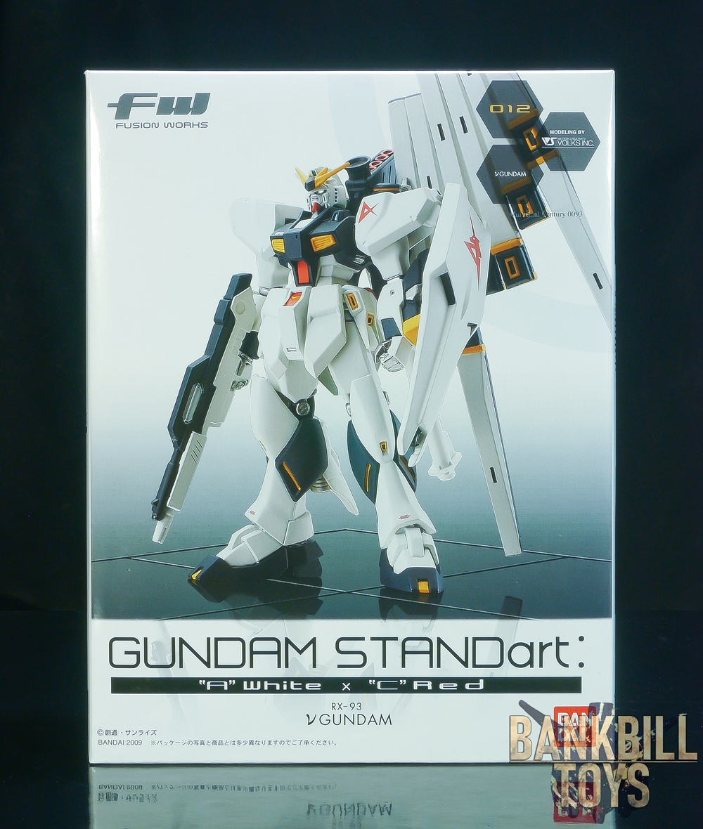 กันดั้ม Bandai Candy Toy FW Gundam STANDart: "A" White x "C" Red No.012 RX-93 Nu Gundam