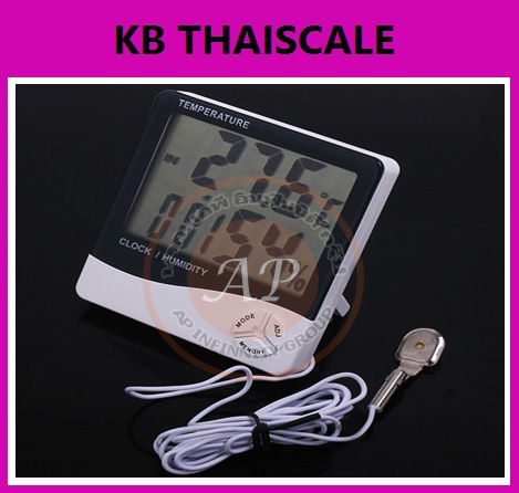 เครื่องวัดอุณหภูมิและความชื้นสัมพัทธ์ เเบบติดผนัง เครื่องวัดอุณหภูมิใช้ในงานที่ต้องการควบคุมอุณหภูมิและความชื้น ราคาถูกสินค้ามีพร้อมจัดส่ง