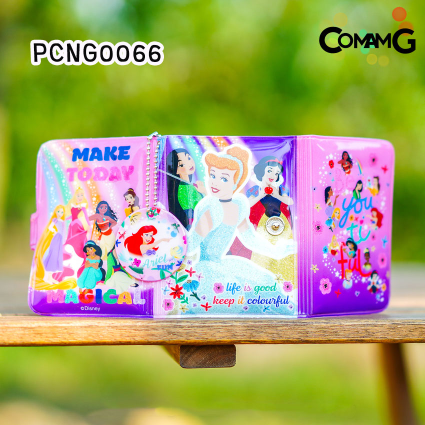 กระเป๋าสตางค์เจ้าหญิงดิสนี่ย์ รุ่น3พับ ( Disney Princess) กระเป๋าสตางค์เด็ก ลิงค์1