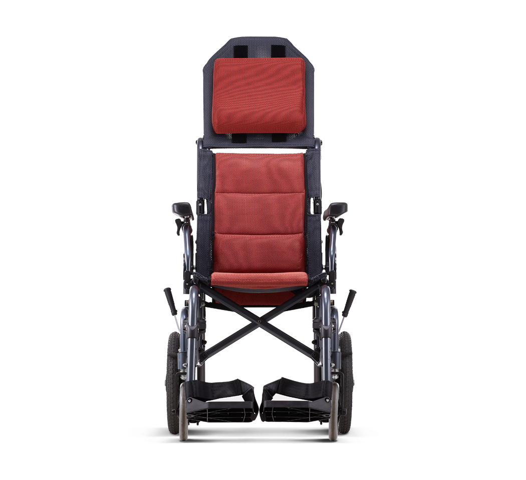 รถเข็นปรับเอน อลูมินัมอัลลอยด์ KARMA รุ่น VIP 515 (WheelChair KARMA VIP 515) ช่วยกระจายแรงกดทับขณะนั่ง แถมสายคาดรัดลำตัวกันตกจากวีลแชร์ ของแท้ รับประกันศูนย์ไทย 5 ปี