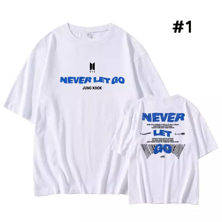 เสื้อยืด BTS JUNG KOOK : NEVER LET GO