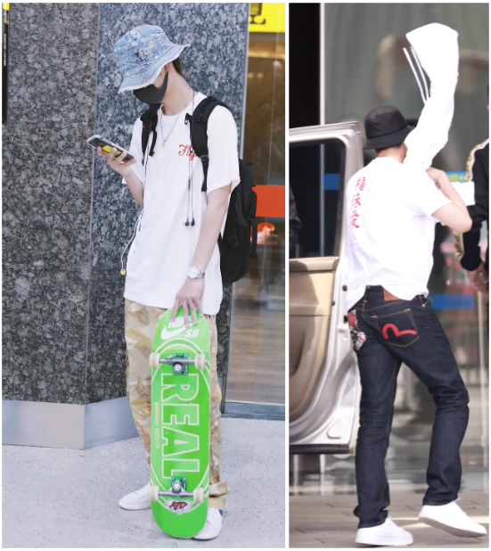 เสื้อยืด Sweet Shanghai แบบหวังอี้ป๋อใส่