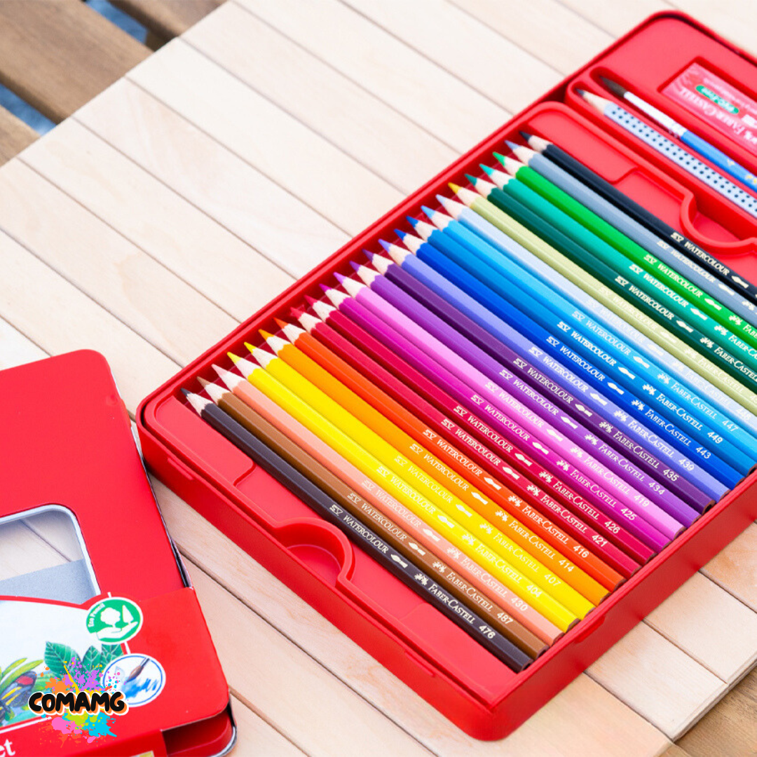 Faber Castell สีไม้นกแก้ว ระบายน้ำ ดินสอสี กล่องเหล็ก รุ่น 12,24,36,48สี พร้อมส่ง
