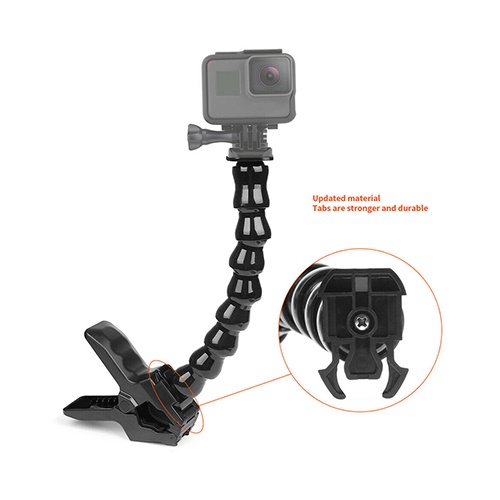 GoPro Jaws Flex Clamp Mount Adjustable Goose Neck Mount ขาจับกล้องโกโปร ขาจับกล้อง for GoPro / SJCAM / Xiaomi / Insta360