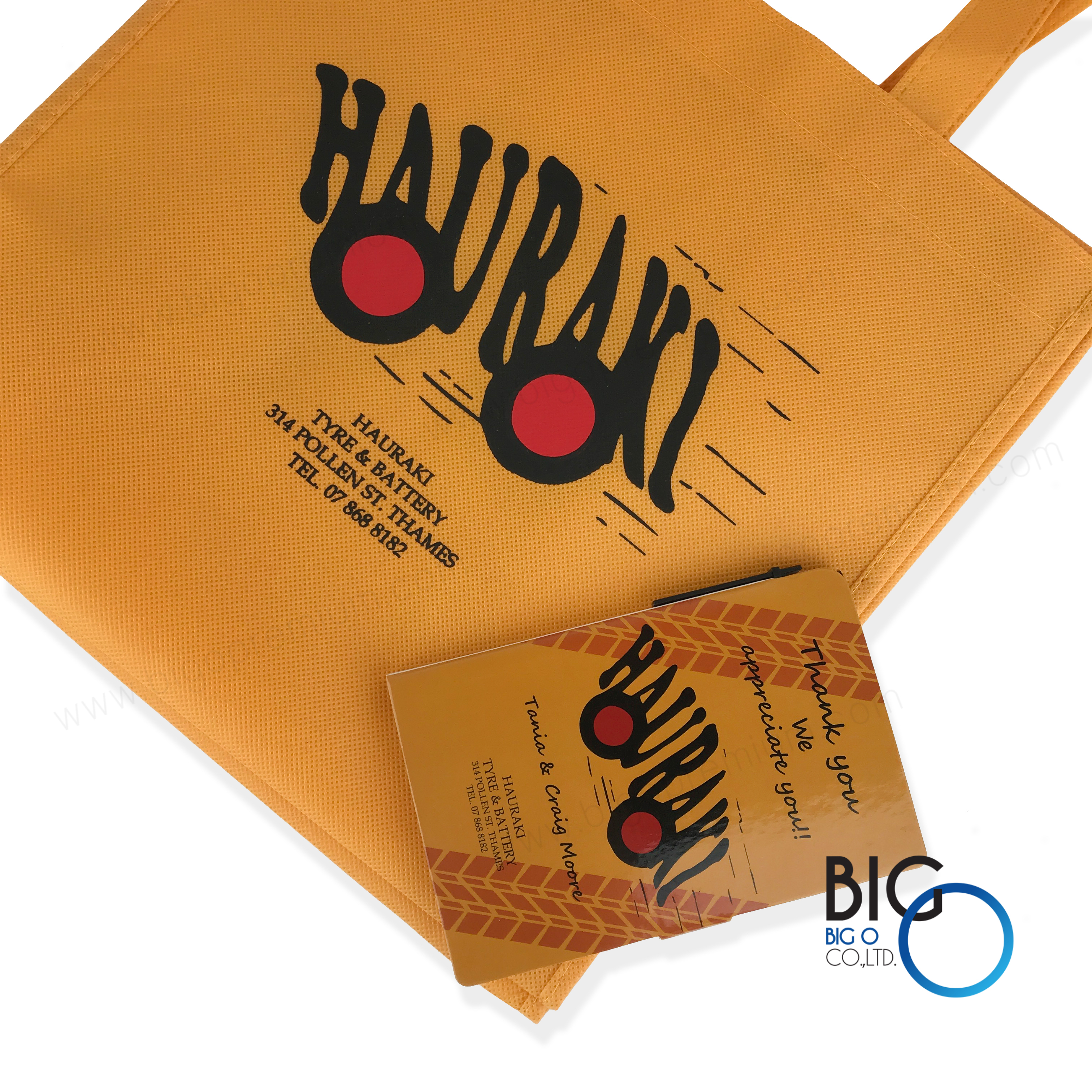 กระเป๋าผ้าสปันบอนด์ HAURAKI Tyre & Battery