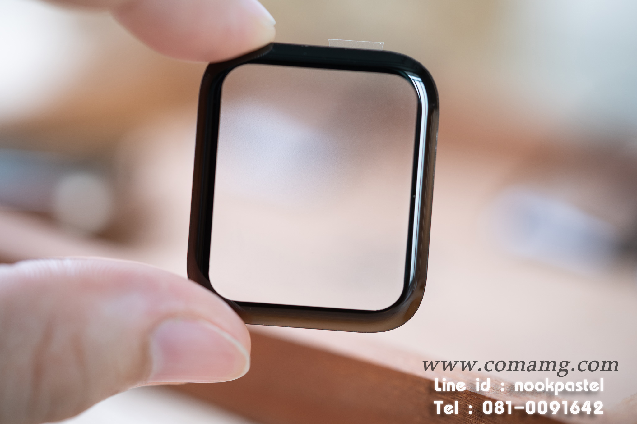 ฟิลม์กระจกลงโค้ง สำหรับSmart watch ขนาดหน้าจอ 38/42/40/44/41/45mm พร้อมส่ง