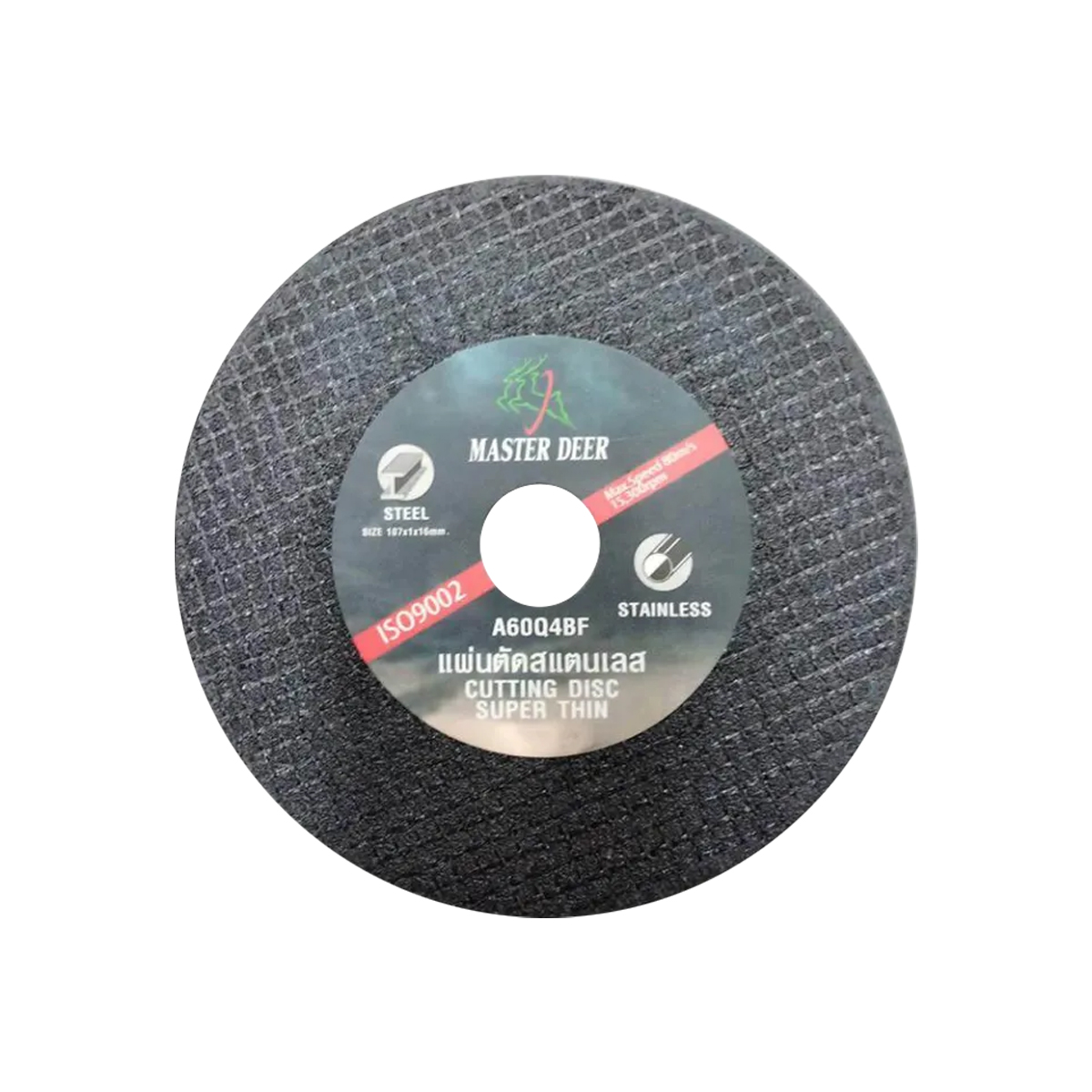 MasterDeer แผ่นตัดสแตนเลส 4"x1มม. [รุ่น Fast A60Q4BF]