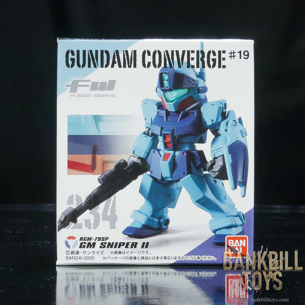 กันดั้ม Bandai Candy Toy FW Gundam Converge #19 No.234 RGM-79SP GM Sniper II
