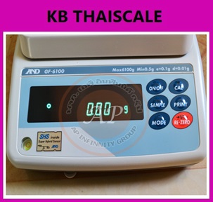 เครื่องชั่ง6100 กรัม เครื่องชั่งน้ำหนัก6100กรัม เครื่องชั่งละเอียดสูง6100กรัม เครื่องชั่งดิจิตอล ทศนิยม 0.1 ตำแหน่งรุ่น GX/GF Series ยี่ห้อ AND ญี่ปุ่น