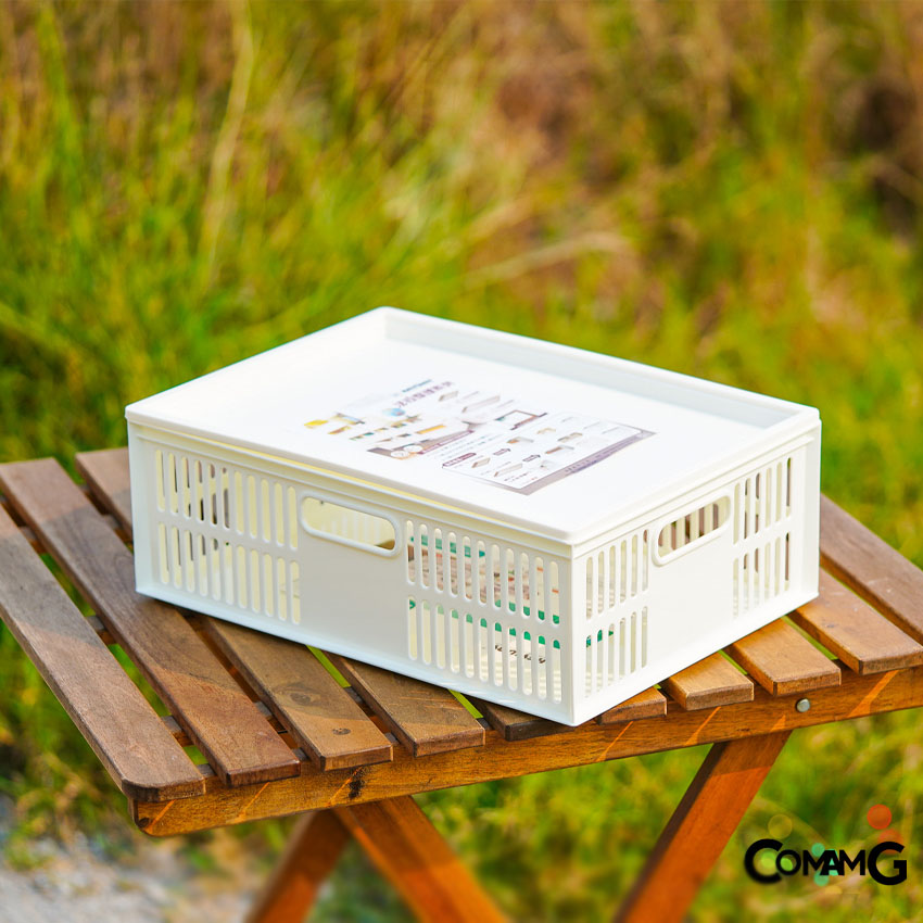 Keyway ตะกร้าอเนกประสงค์ ตะกร้าพลาสติกใส่ของ รุ่น DT-31 และฝาปิด รุ่น FT-83