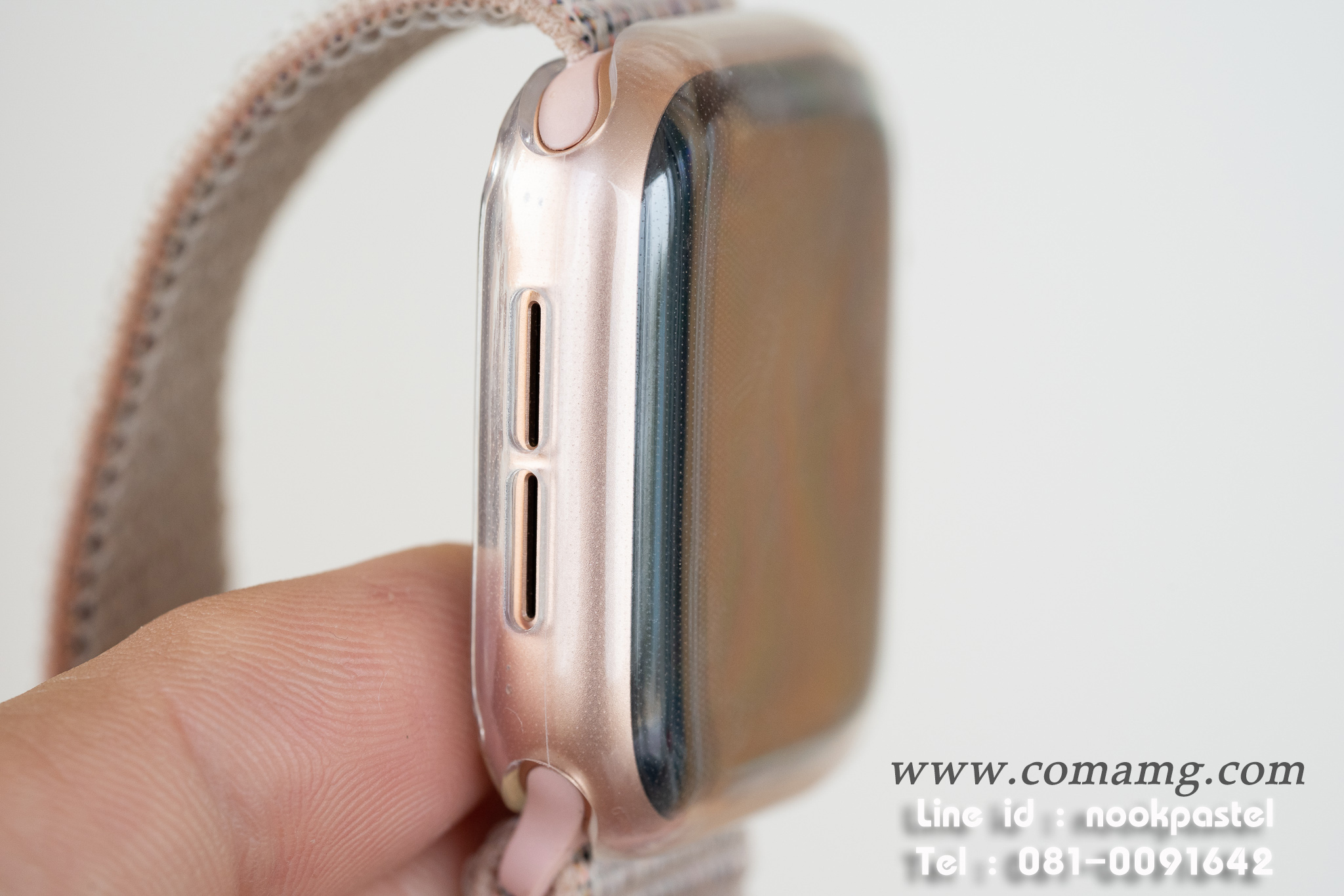 เคสซีลีโคนปิดหน้า Apple watch แบบซีลีโคนใสนิ่ม