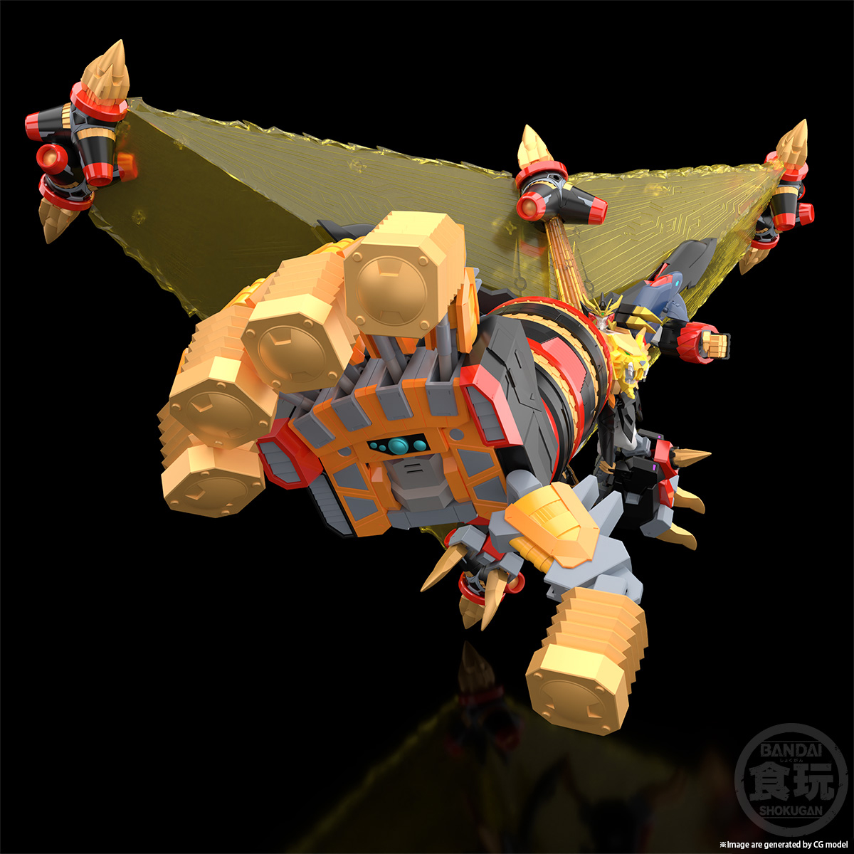 <Preorderถึง15/2/2022 > 🔔เปิดรับPreorder มัดจำ 700 บาทP-bandai SMP [SHOKUGAN MODELING PROJECT] GAOGAIGAR FINAL GAOGAIGAR W/O GUM