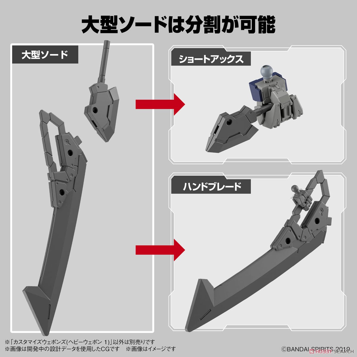 <Preorder ปิดรับวันที่ 2/4/2023> 🔔เปิดรับPreorderไม่ต้ดงมัดจำ Customize Weapons (Heavy Weapon 1) (Plastic model)