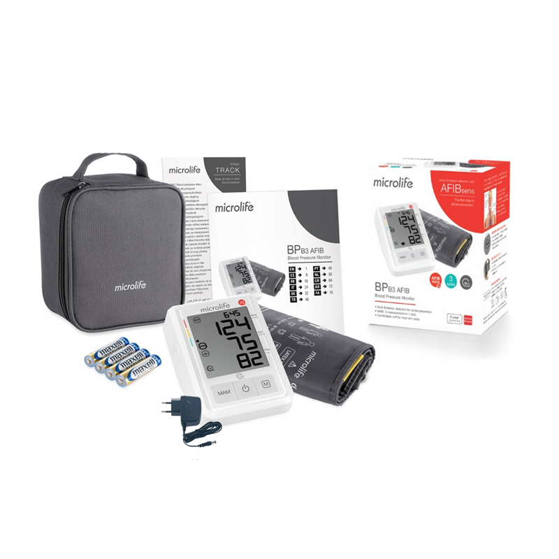 เครื่องวัดความดันโลหิต Microlife รุ่น B3 AFIB Advanced (ไมโครไลฟ์ รุ่น B3 เอฟิบ แอดวานซ์) Swiss Brand