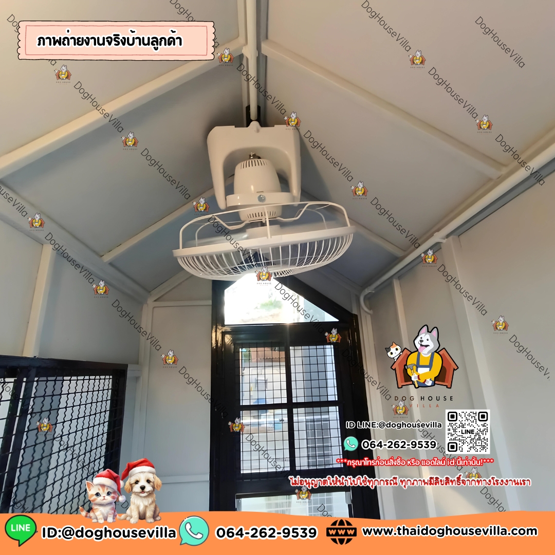 บ้านหมา บ้านแมว DogHouseVilla บ้านสุนัขกลางแจ้ง