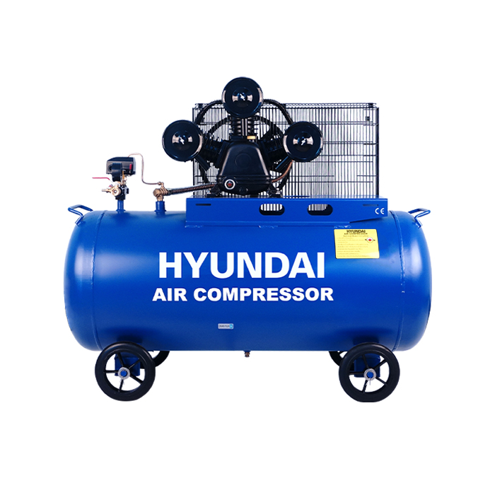 Hyundai ปั๊มลม 2.0HP 200L (3ลูกสูบ) มอเตอร์ Mitsubishi 2.0HP 220V