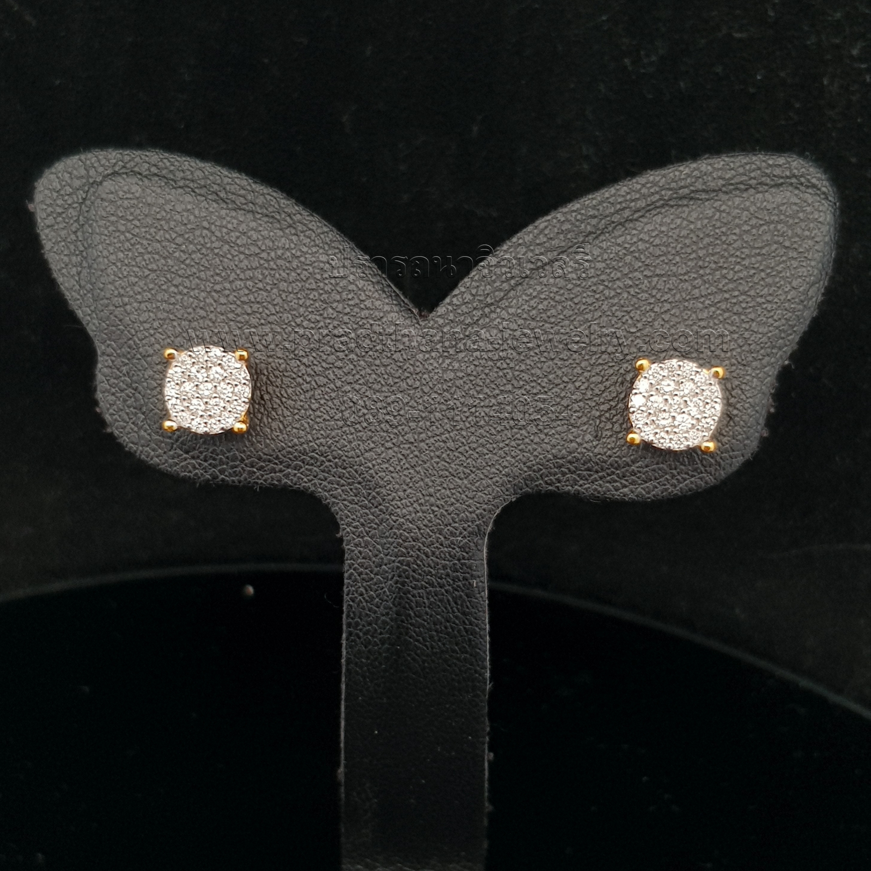 ต่างหูเพชรกระจุก **จองแล้ว**