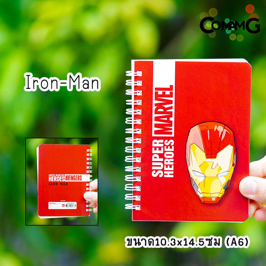 สมุดโน๊ต ขนาดA6 (10.3x14.5CM) สมุดริมลวด บันทึก ลายการ์ตูนลิขสิทธิ์แท้ พร้อมส่ง