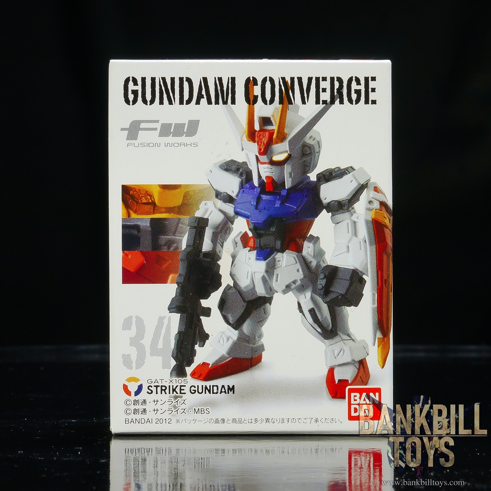 กันดั้ม Bandai Candy Toy FW Gundam Converge 6 No.34 GAT-X105 Strike Gundam