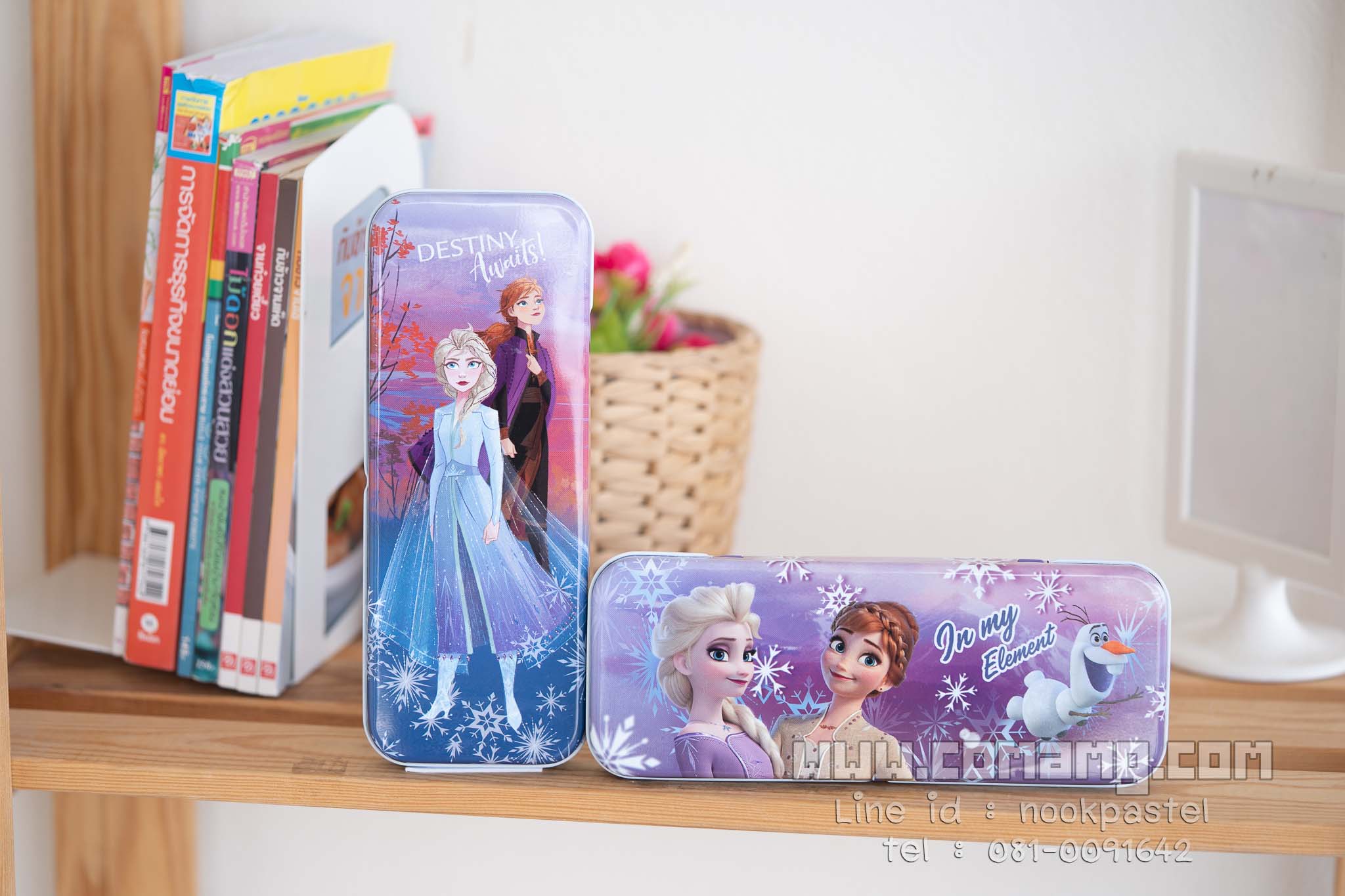 กล่องดินสอ กล่องเหล็ก2ชั้นเอลซ่า&อันนา (FrozenII) ลิชสิทธิ์แท้
