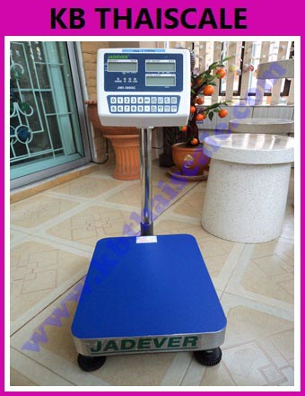 ตาชั่งนับชิ้นงานตั้งพื้น600กิโลกรัม เครื่องชั่งวางพื้นนับจำนวน600kg เครื่องชั่งนับจำนวน600กิโลกรัม เครื่องชั่งน้ำหนัก600kg ละเอียด 0.05kg ยี่ห้อ JADEVER รุ่น JWI-3000C ขนาดแท่น 60*70cm