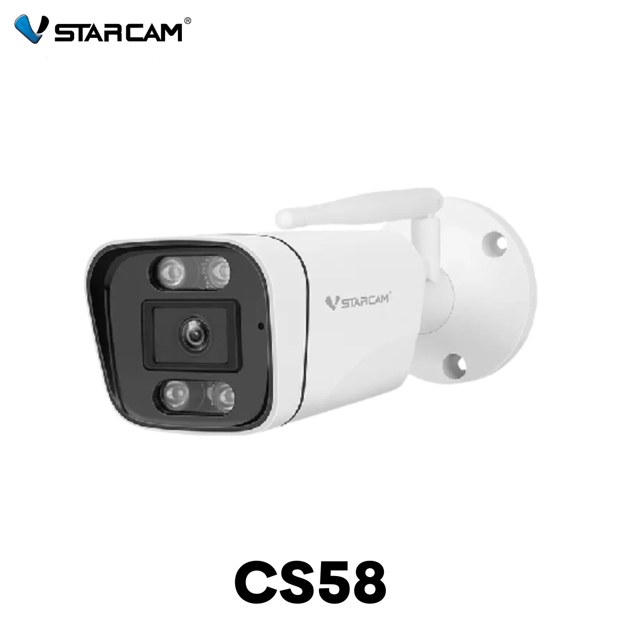 กล้องวงจรปิด Vstarcam CS58 ภายนอก [กลางคืนภาพ ขาว-ดำ]