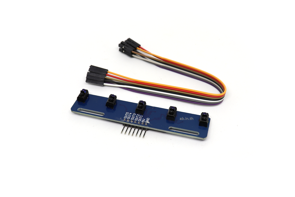 5 Infrared Line Tracking Senser for Smart car เซนเซอร์ตรวจจับเส้นขาวดำ สำหรับ Smart car