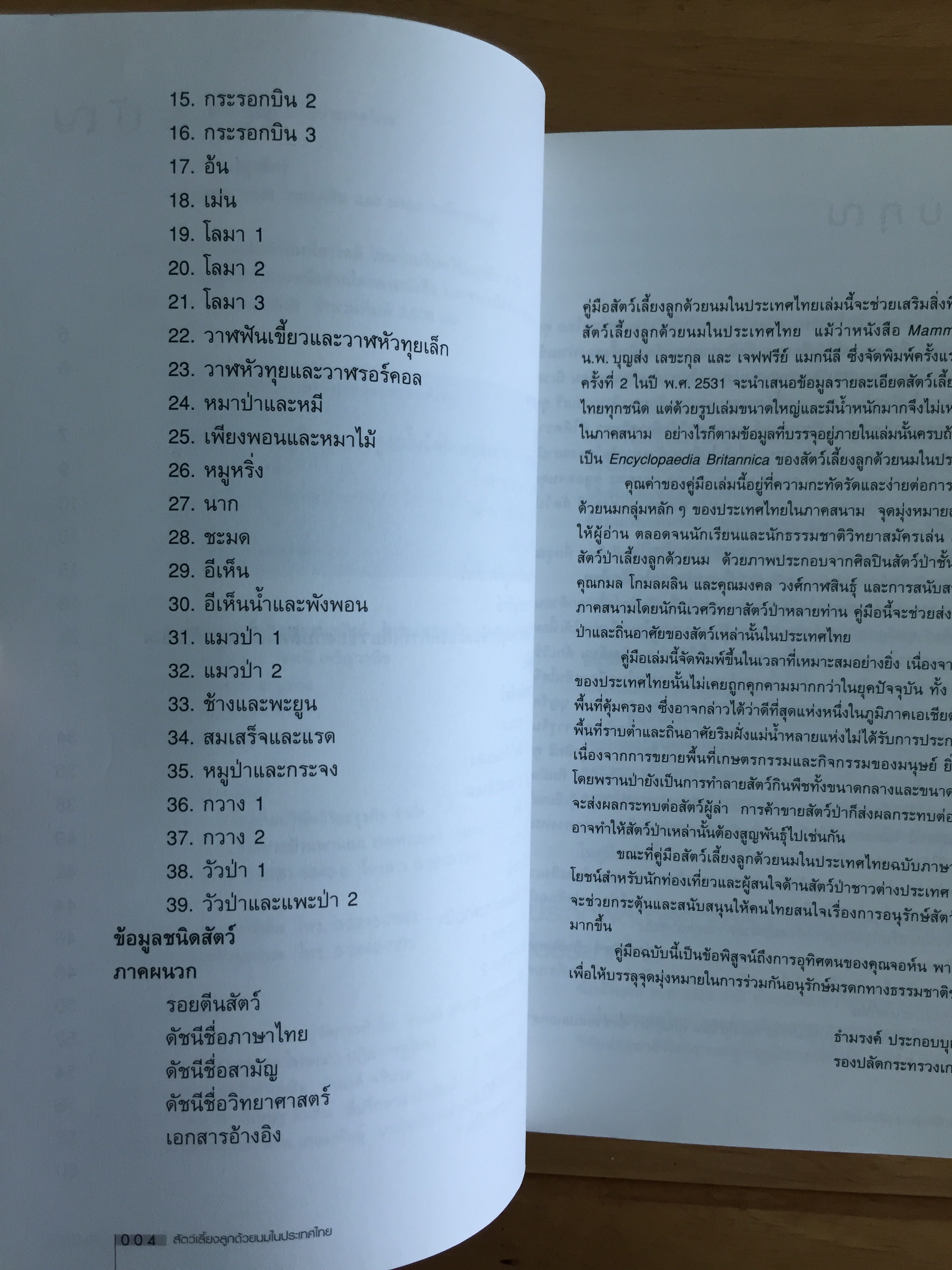 คู่มือธรรมชาติสัตว์เลี้ยงลูกด้วยนมในประเทศไทย / จอห์น พาร์