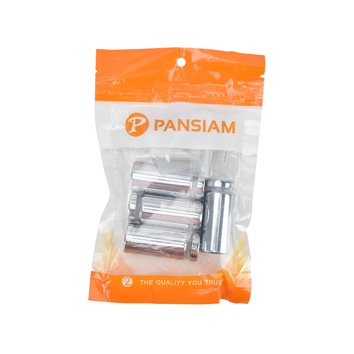 PANSIAM สกรูยึดแผ่นโชว์ สีโครเมี่ยม 20x40 mm. GFZ-2040CR
