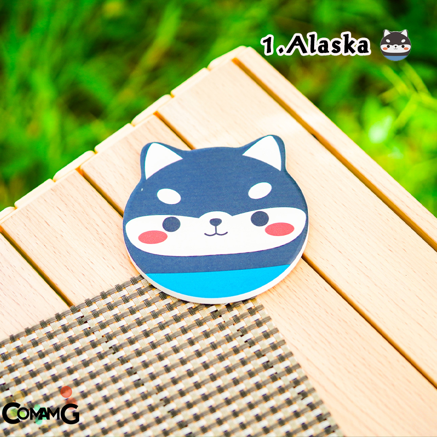 ที่รองแก้ว หินดูดน้ำ แผ่นหินรองแก้วดูดน้ำ แผ่นรองแก้ว ซึมซับน้ำไว แห้งไว ทำความสะอาดง่าย ลายน่ารัก มีหลายลาย พร้อมส่ง