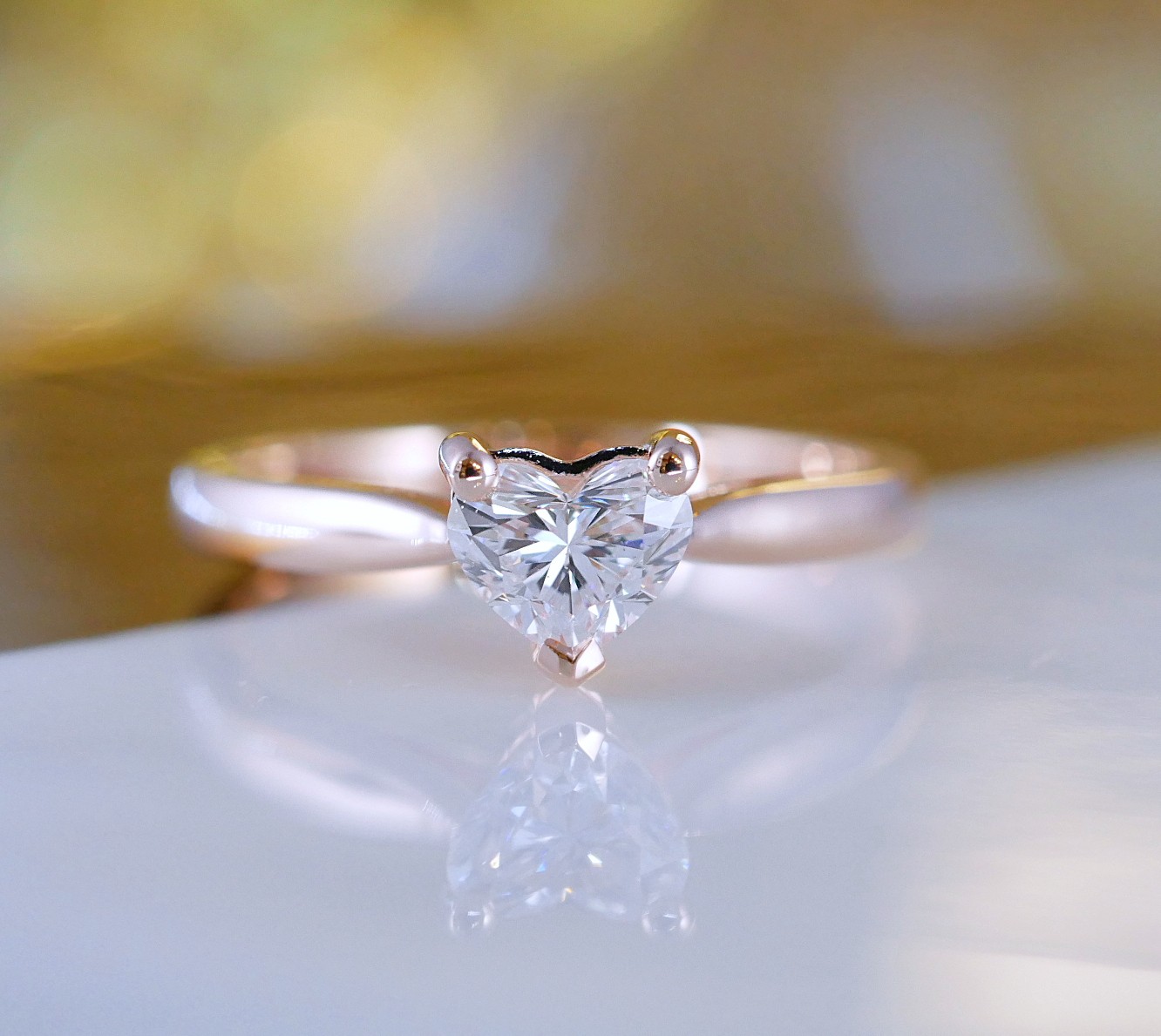 แหวนเพชรหัวใจยอดชู 0.50ct
