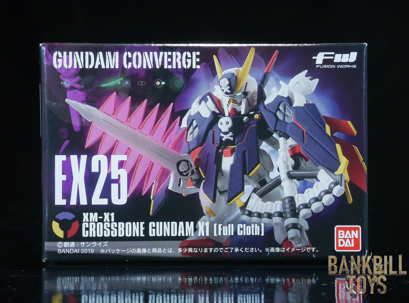กันดั้ม Bandai Candy Toy FW Gundam Converge EX25 XM-X1 Crossbone Gundam X-1 Full Cloth