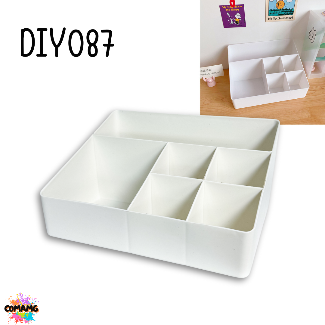 กล่องเก็บเครื่องเขียนพร้อมสติ๊กเกอร์ตกแต่งDIY กล่องใส่ปากกา ดินสอ ใส่เครื่องสำอาง กล่องใส่ของ พร้อมส่ง