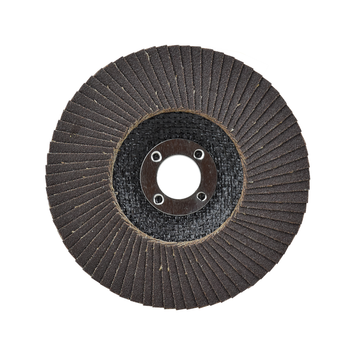 NKK จานทรายหลังแข็ง (Brown) FLAP DISC ขนาด4"x10x16 เบอร์ 60