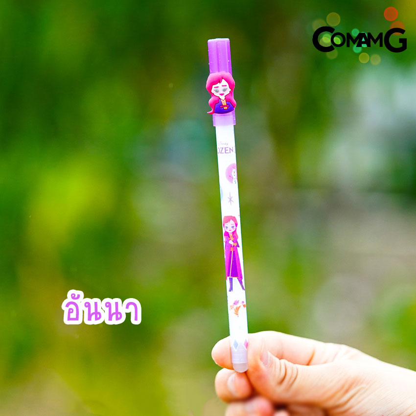ปากกาลบได้ หัวการ์ตูน ปากกาเจลลบได้ ฝาปิดหัวการ์ตูน ลายการ์ตูนลิขสิทธิ์แท้