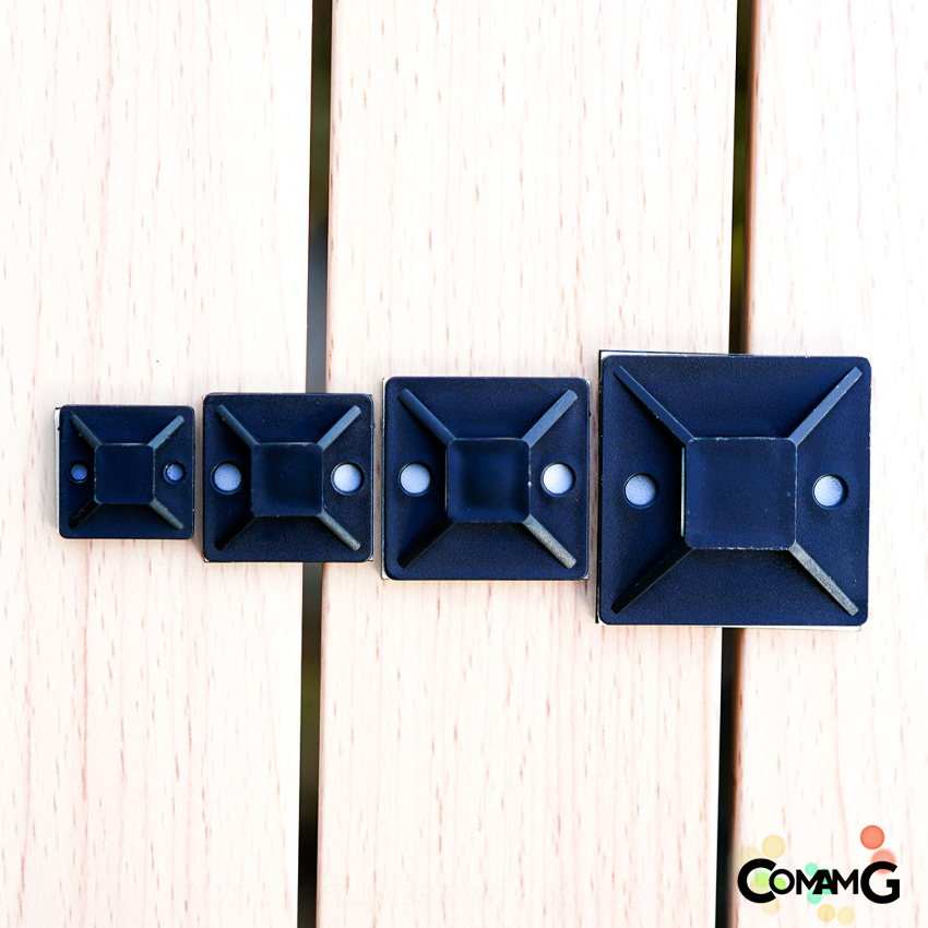 แป้นกาวเก็บสายไฟ แบบกาวธรรมดา แป้นกาวรัดสายเคเบิ้ลไทร์ ที่รัดสายเคเบิ้ลไทร์ ขนาด20/25/30/40MM พร้อมส่ง