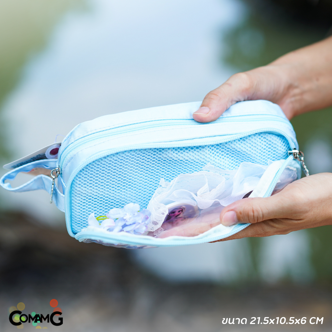 กระเป๋าดินสอ DIY ใส่เครื่องเขียนลายเจ้าหญิงFrozen ลายน่ารัก สินค้าพร้อมส่ง