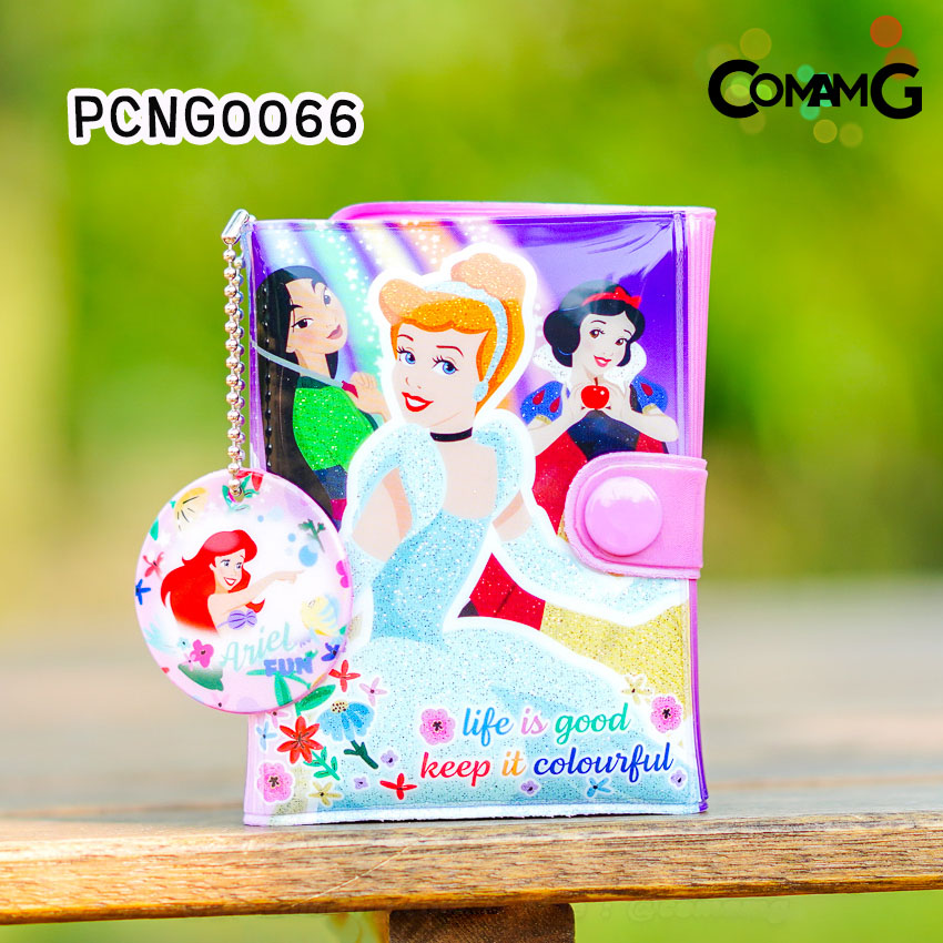 กระเป๋าสตางค์เจ้าหญิงดิสนี่ย์ รุ่น3พับ ( Disney Princess) กระเป๋าสตางค์เด็ก ลิงค์1