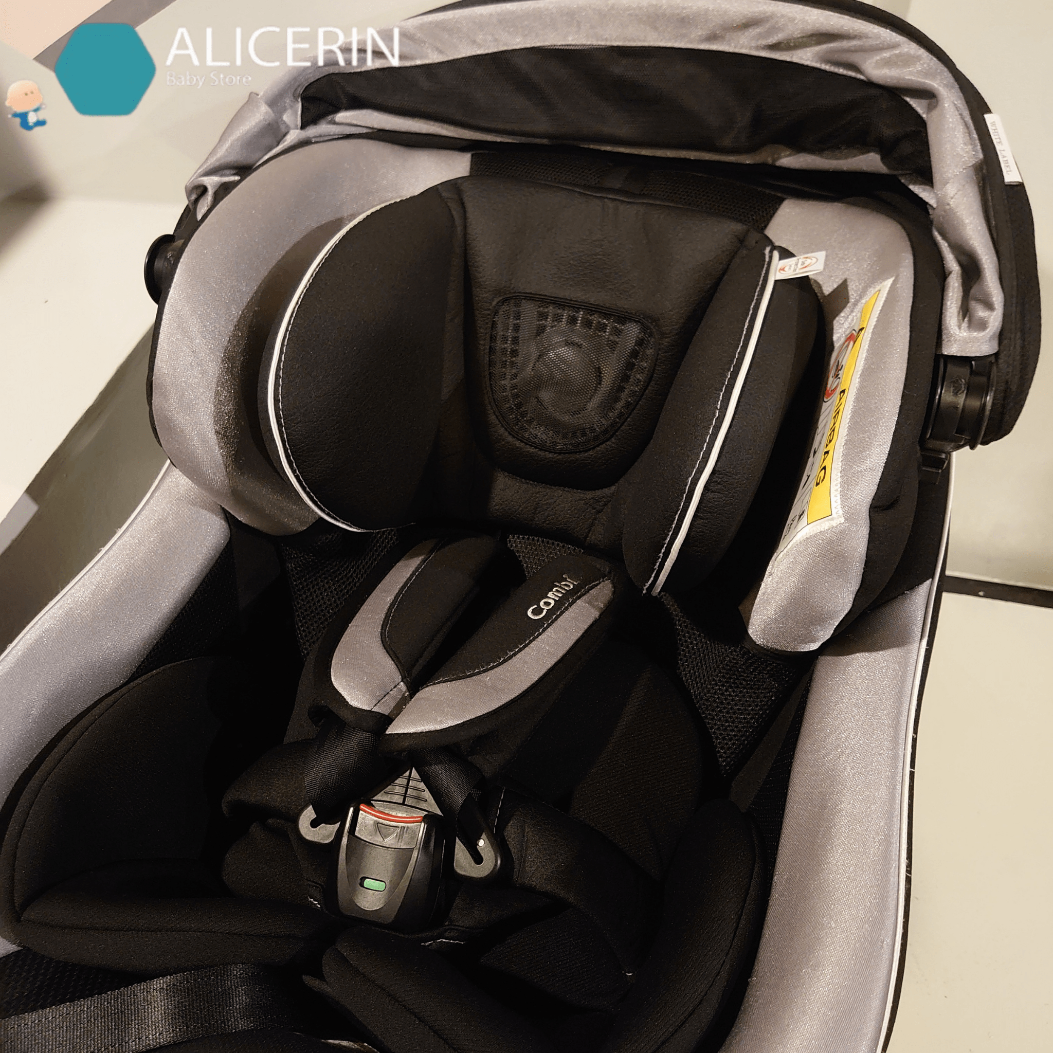 คาร์ซีทมือสอง Combi : Neroom ( Cradling 360 Culmove) คาร์ซีทใช้แล้วผ่านการตรวจสอบตามมาตรฐาน มีประกันร้าน