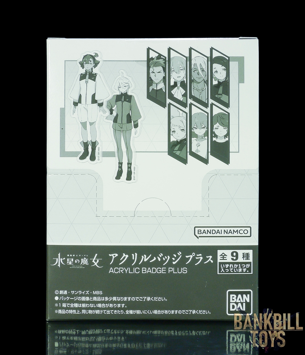 กันดั้ม Plex Acrylic Badge Plus Mobile Suit Gundam: The Witch from Mercury Box [9 Packs]