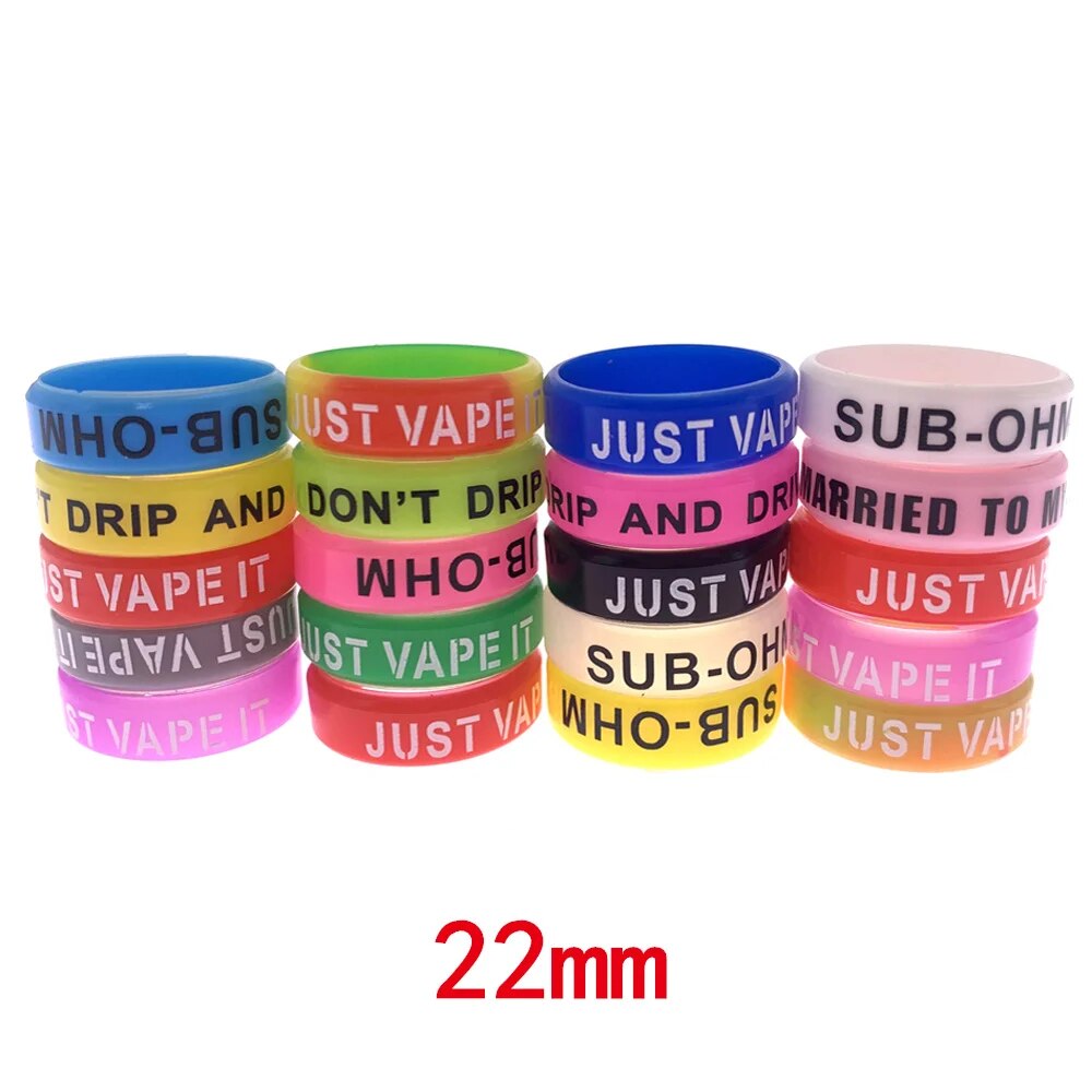 Silicone Vape Band 5 ชิ้น สุ่มสี