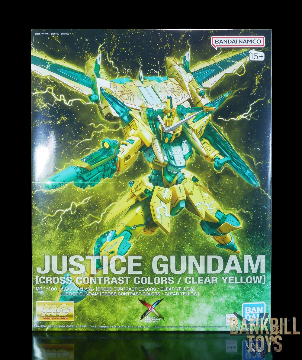 [Pre-Order] กันดั้ม Bandai Spirits Gunpla Tmall Flagship Store Limited MG 1/100 ZGMF-X09A Justice Gundam [Cross Contrast Colors / Clear Yellow]