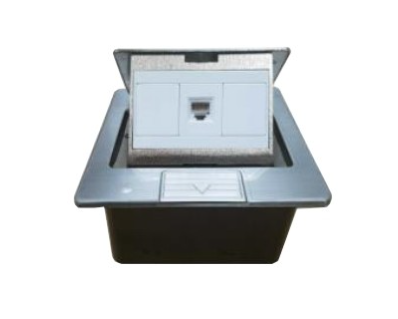 UL-2011A RJ11 POP-UP STAINLESS 1 PORT OUTLET W/DAMPING เต้ารับฝังพื้นมี DAMPING)