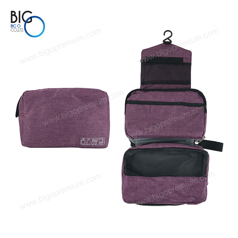 กระเป๋าจัดระเบียบพรีเมี่ยม ใส่อุปกรณ์อาบน้ำ พับเก็บได้ 3 ชั้น