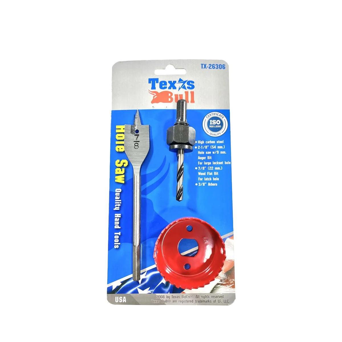 Texas Bull โฮลซอเจาะลูกบิดฟันเลื่อย [TX-26306]