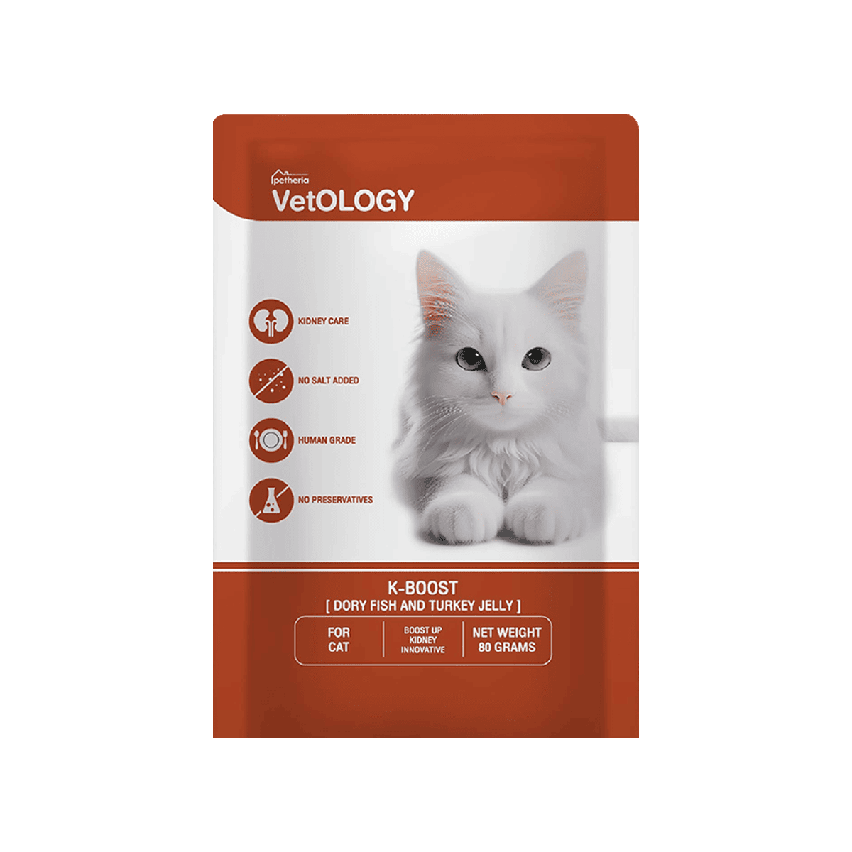 VetOLOGY อาหารเปียกแมว สูตรครบถ้วน เหมาะกับทุกช่วงวัย [80g] | อาหารแมวเกรดพรีเมียม โปรตีนสูง ย่อยง่าย